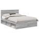 Estructura de cama matrimonial 143x200 Estructura de cama matrimonial 143x200 Gris