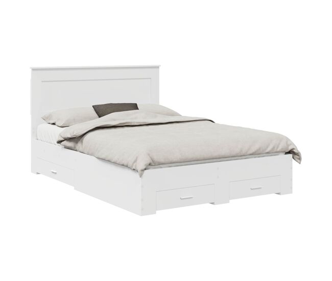 Estructura de cama Doble matrimonial con cajón con cabecera Madera contrachapada
