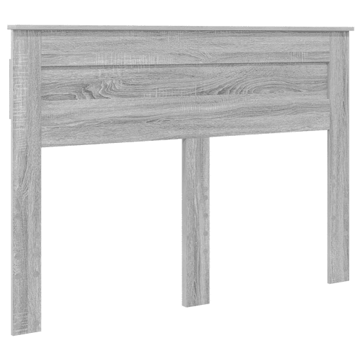 Estrutura da Cama de casal simple com cabeceira Cinza Sonoma 140 x 190 cm