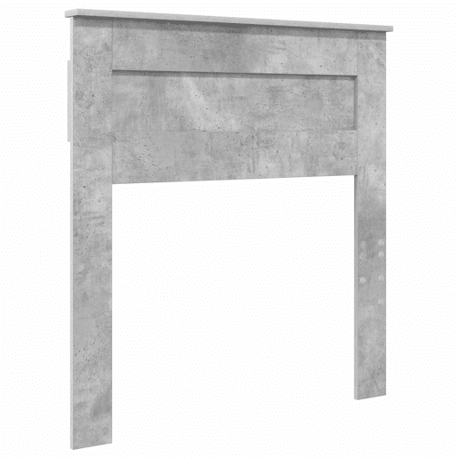 Estrutura de cama de solteiro para adultos com cabeceira Cinza Concreto 90 x 190 cm Estrutura de cama de solteiro para adultos com cabeceira Cinza Concreto 90 x 190 cm