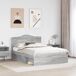 Estructura de cama matrimonial 143x196 Estructura de cama matrimonial 143x196 Gris
