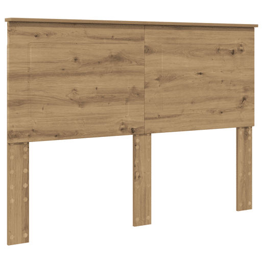 Estrutura de cama de casal moderno com cabeceira - Carvalho Artesanal 140 x 190 cm
