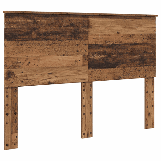 Estrutura de cama de casal com cabeceira - Madeira antiga 140 x 190 cm