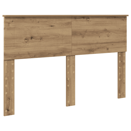 Estrutura de cama de casal moderno com cabeceira - Carvalho Artesanal 140 x 190 cm