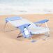 Aktive Silla playa baja multiposición con bolsillos Aktive Silla playa baja multiposición con bolsillos Azul