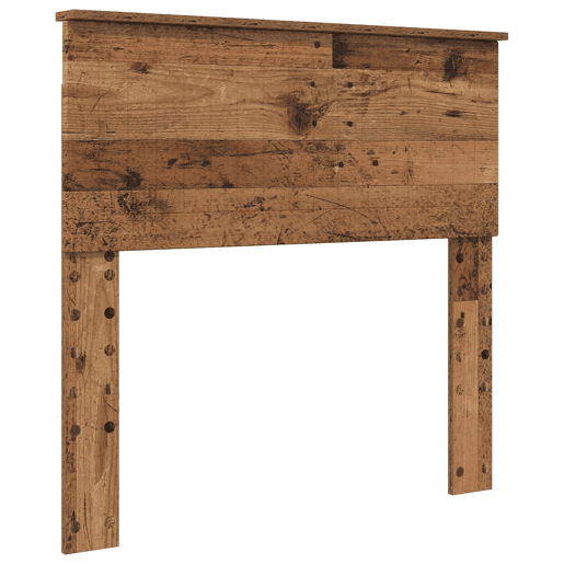 Estrutura de cama de solteiro para adultos Madeira antiga 90 x 200 cm Madeira processada