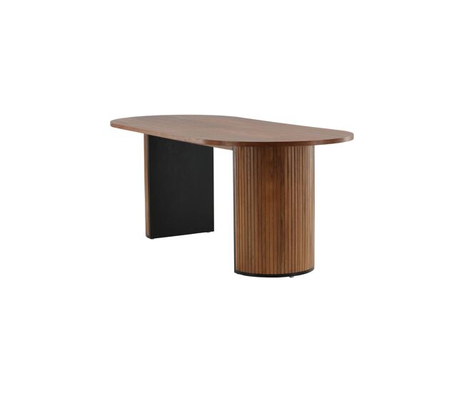 Mesa de comedor bianca 90x200x75 marrón