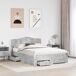 Estructura de cama matrimonial 143x196 Estructura de cama matrimonial 143x196 Gris