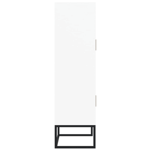 Armário alto - Bufete - Móvel de apoio 70x35x125 cm derivados de madeira branco pt752