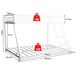 Cama litera 196x146 Cama litera 196x146 Blanco