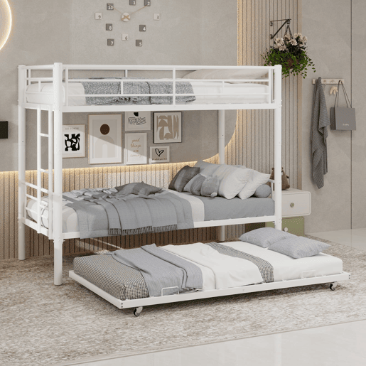 Beliche duplo Twin - alta resistência, estável, silencioso, com grade de segurança - branco