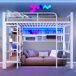 Cama alta para niños 204x95 Cama alta para niños 204x95 Blanco