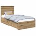 Estructura de cama individual para adultos 93x210 Estructura de cama individual para adultos 93x210 Gris