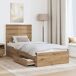 Estructura de cama individual para adultos 93x210 Estructura de cama individual para adultos 93x210 Gris