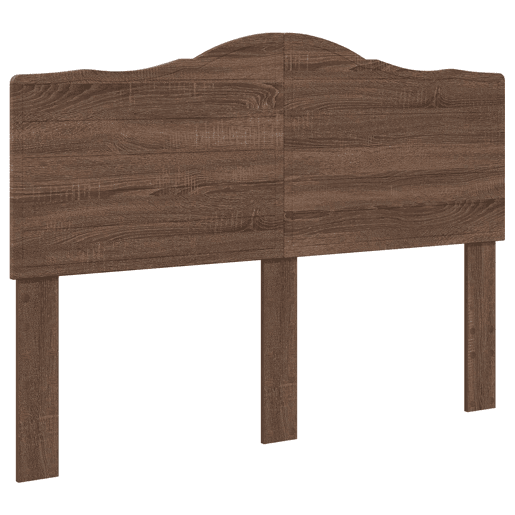 Estrutura da Cama de casal moderno com cabeceira Carvalho Marrom 140 x 200 cm
