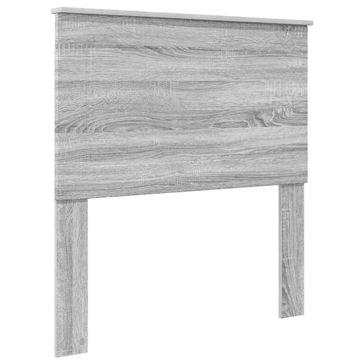 Estrutura de cama de solteiro com cabeceira - Cinza Sonoma 90 x 190 cm