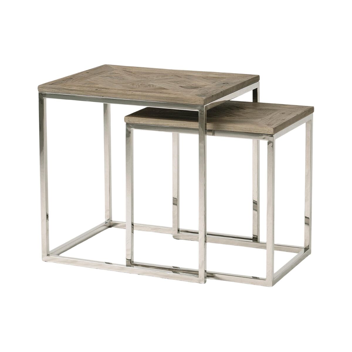 Mesa auxiliar glamour 55x45x55 gris