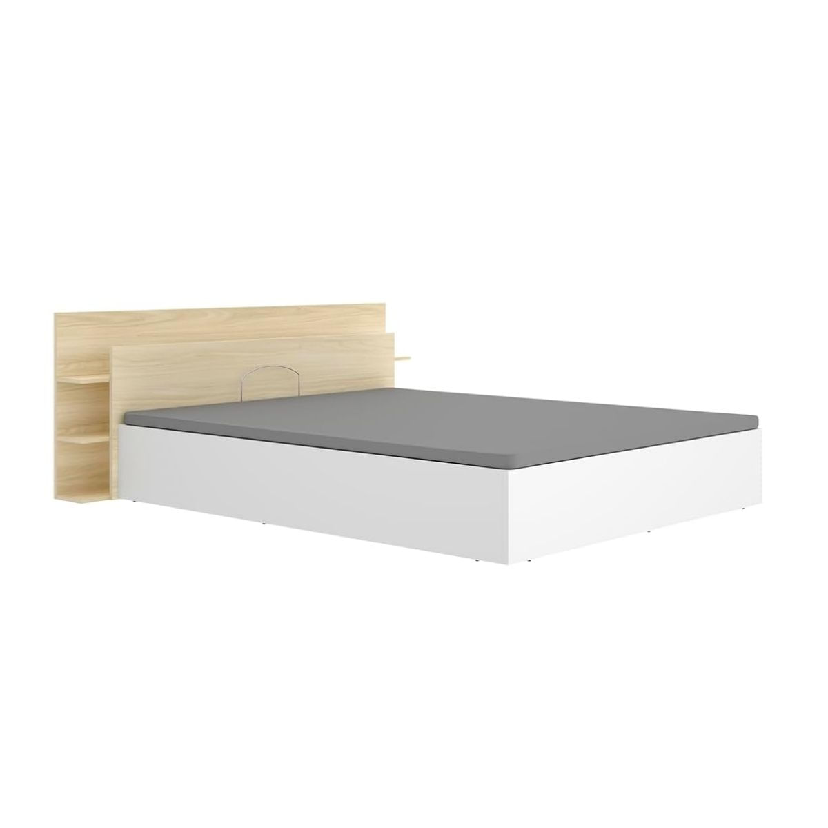 Composición de dormitorio pack tori cabecero con canapé natural/blanco 73x181,2x213 cm