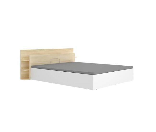 Composición de dormitorio pack tori cabecero con canapé natural/blanco 73x181,2x213 cm