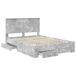 Estructura de cama matrimonial 143x200 Estructura de cama matrimonial 143x200 Gris