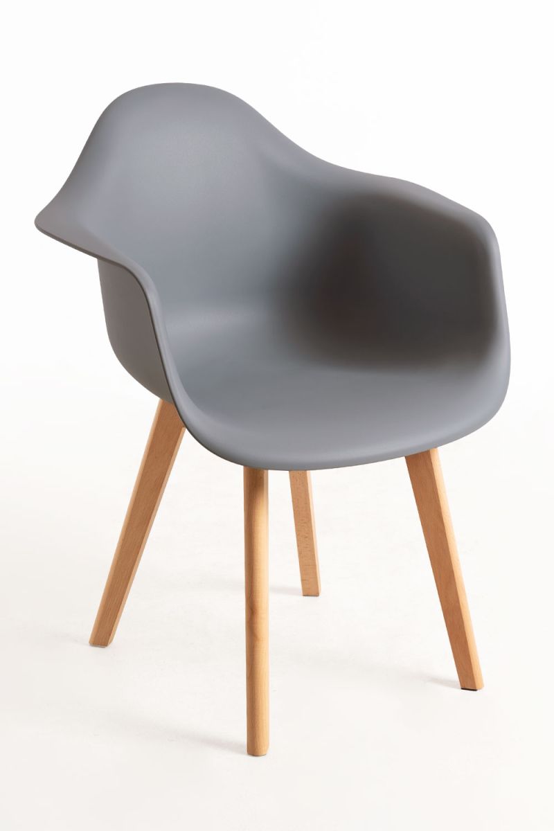 Pack 6 sillas belu - gris oscuro