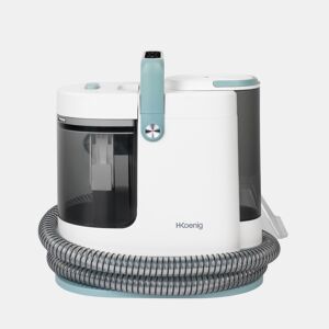 H.Koenig TWT99 Limpador Têxtil com Água Quente e Vapor, Duplo Depósito Amovível, Tira-manchas para Tapetes, Sofás, Estofados e Carros, Mangueira Flexível 1,7 m