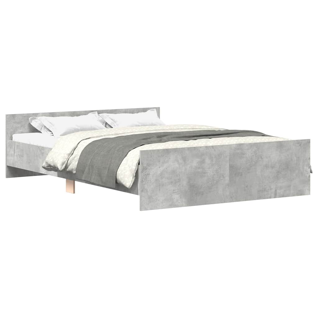 Estructura de cama matrimonial 143x193 Gris