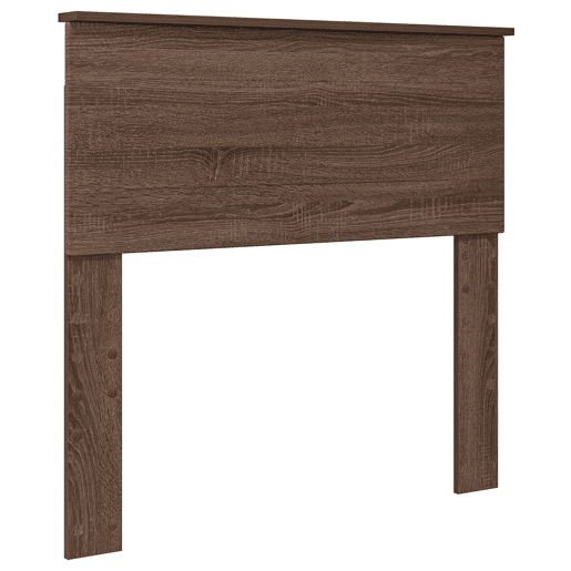 Estrutura de cama de solteiro moderno com cabeceira - Carvalho Marrom 70 x 190 cm