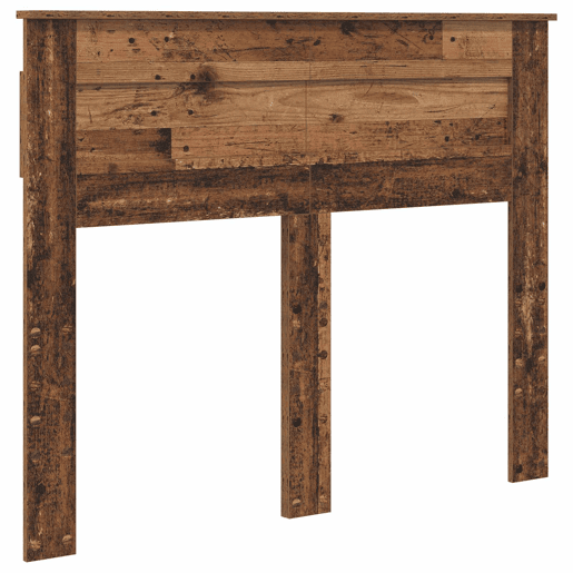 Estrutura de cama de casal com cabeceira - Madeira antiga 135 x 190 cm