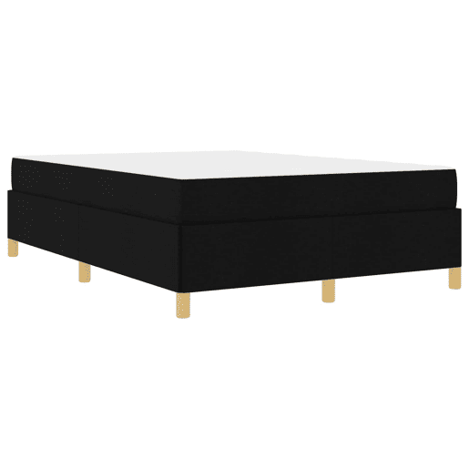 Estrutura da Cama de casal moderno com colchão Preto 140 x 200 cm tecido