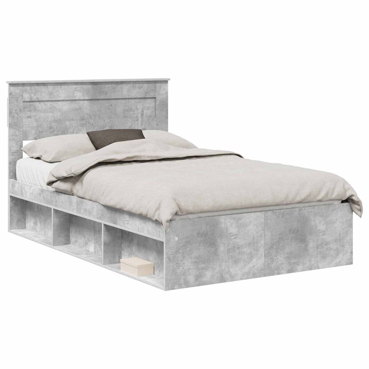 Estructura de cama matrimonial 138x200 Gris