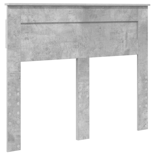 Estrutura da Cama de casal simple com cabeceira Cinza Concreto 135 x 190 cm