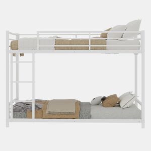 Beliche metálico de 2 lugares - resistente, silencioso, com grade de segurança - Branco