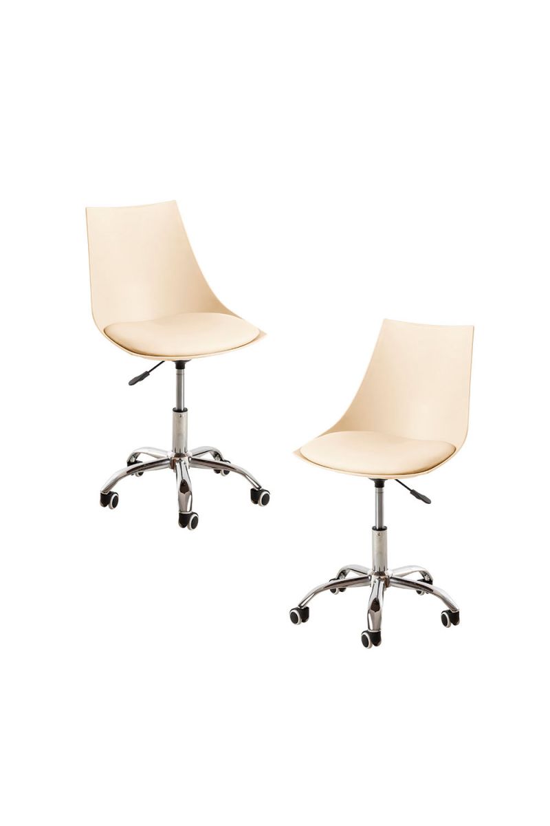 Pack 2 sillas blok office - beige