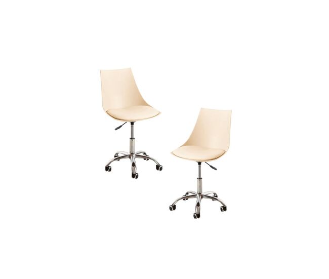 Pack 2 sillas blok office - beige