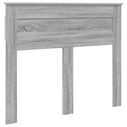 Estrutura da Cama de casal simple com cabeceira Cinza Sonoma 135 x 190 cm