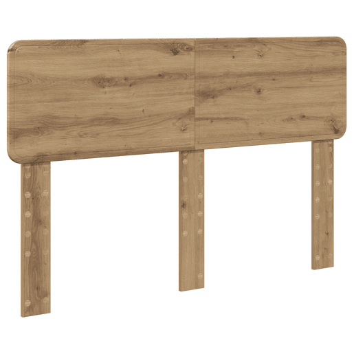Estrutura de cama de casal moderno com cabeceira - Carvalho Artesanal 140 x 190 cm