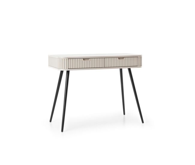 Mesa consola zova 103x49x80 beige, negro