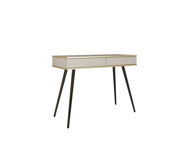 Mesa consola oro 102x50x79 beige
