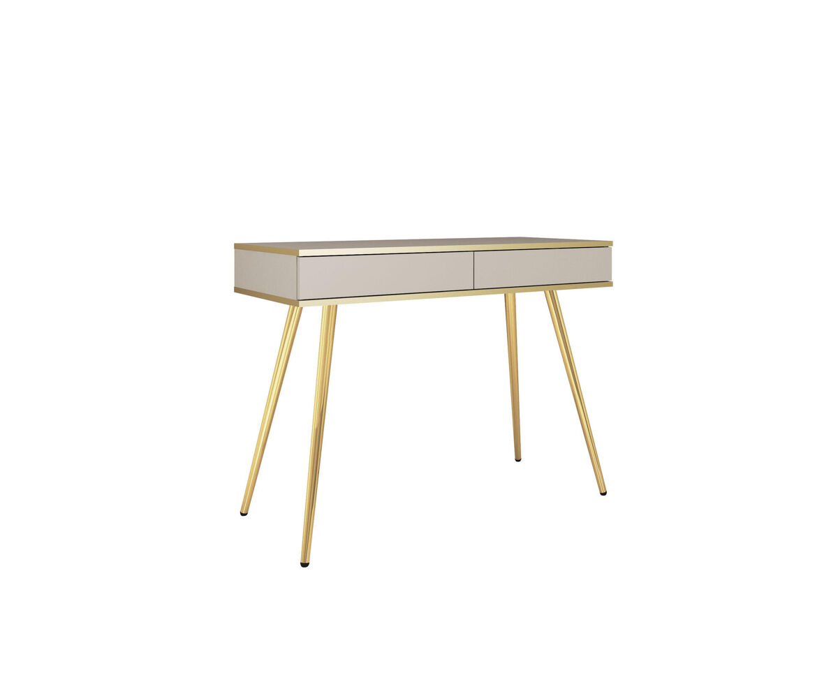 Mesa consola oro 102x50x79 beige