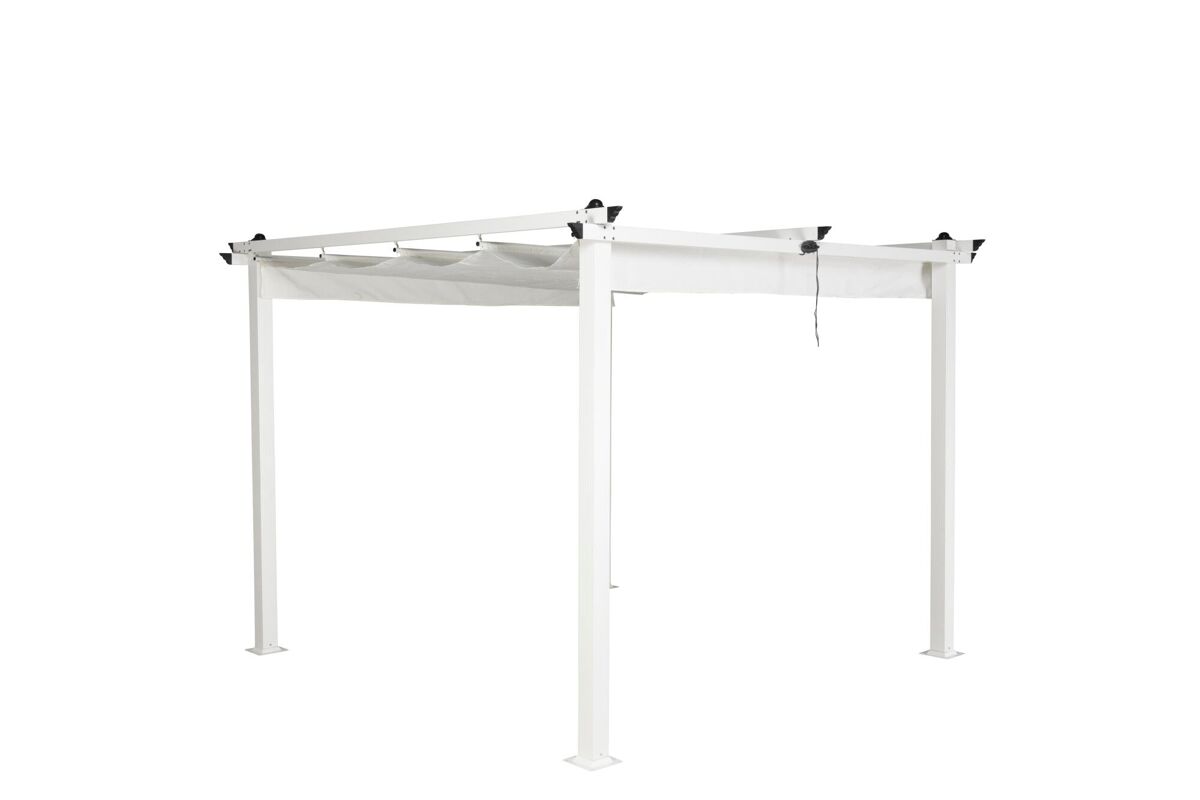 Pérgola de exterior lazio 295x295x250 blanco