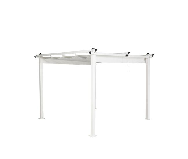 Pérgola de exterior lazio 295x295x250 blanco