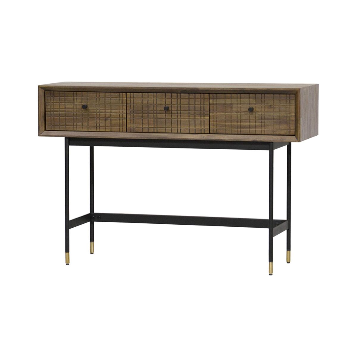 Mesa consola maze 120x35x80 marrón