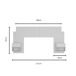 Conjunto de dormitorio Mónica cabecero + mesitas de noche Conjunto de dormitorio Mónica cabecero + mesitas de noche Blanco