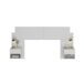 Conjunto de dormitorio Mónica cabecero + mesitas de noche Conjunto de dormitorio Mónica cabecero + mesitas de noche Blanco