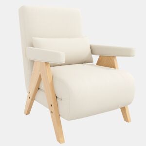 Poltrona conversível 3 em 1 - Função cama, reclinável, para sala, quarto e escritório - Bege