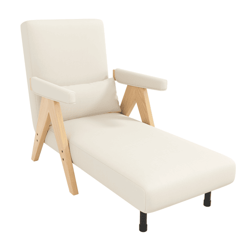 Poltrona conversível 3 em 1 - Função cama, reclinável, para sala, quarto e escritório - Bege