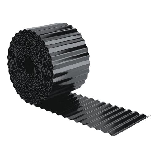 Outsunny Cerca de Jardim Metálica, 650x20 cm, Cerca de Jardim Exterior em Aço Galvanizado Ondulado Resistente, Fácil de Instalar, para Horta, Pátio, Terraço, Relvado, Cinzento Escuro