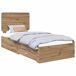 Estructura de cama individual para adultos 93x203 Estructura de cama individual para adultos 93x203 Gris