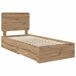 Estructura de cama individual para adultos 93x203 Estructura de cama individual para adultos 93x203 Gris